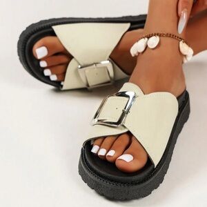 NWT Platform Sandals